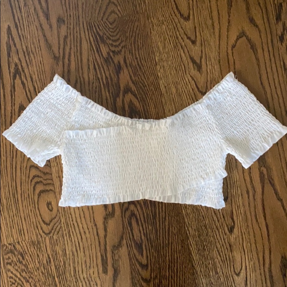 White crop top